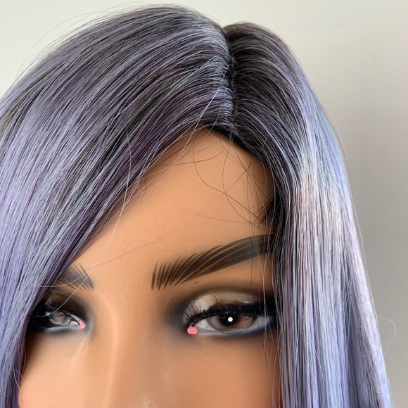 Very Pretty 36” Ombre Lilac Premium Fiber Wig for Daily/Cosplay/Drag/Events - Picture 3 of 14